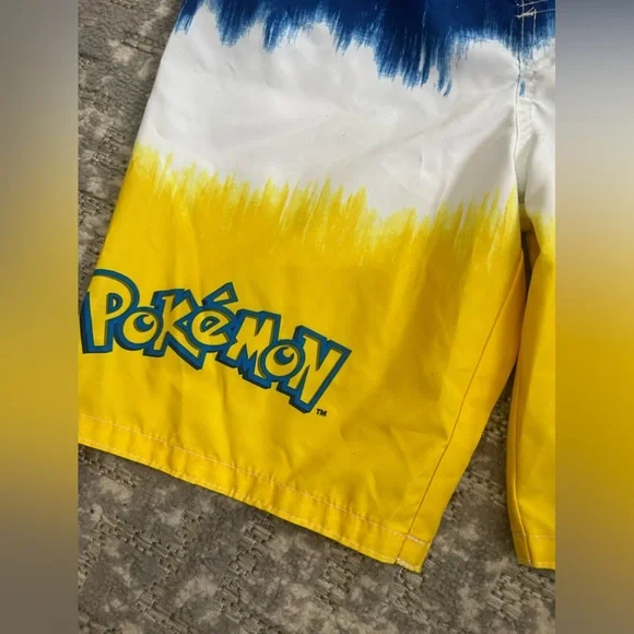 NEW Pokemon pickachu boys swim trunks new with tags UPF 50 - Picture 5 of 8
